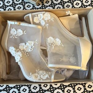 Bella Belle Floral Chiffon Bootie